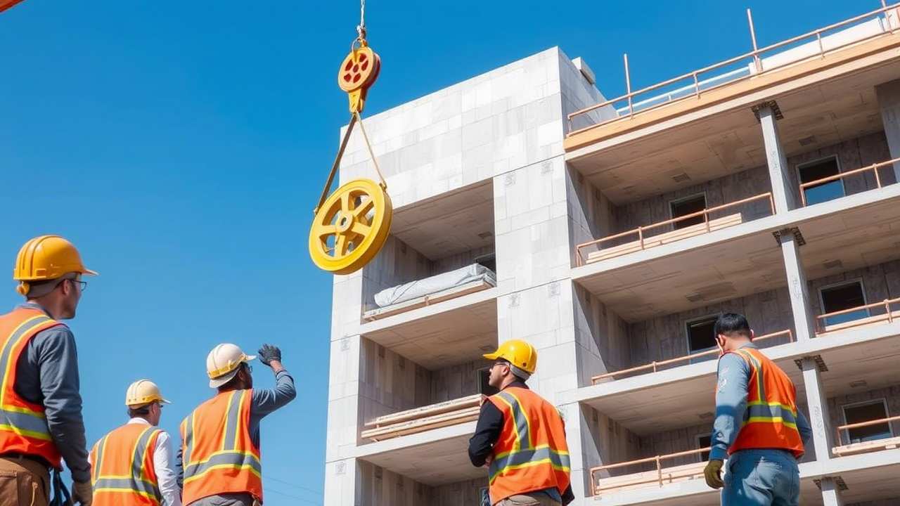 Как организовать эффективный подъем строительных материалов на высоту: инструменты и техники