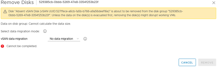 Replace a defective HDD in the vSAN SIVaaS Replace a defective HDD in the vSAN SIVaaS