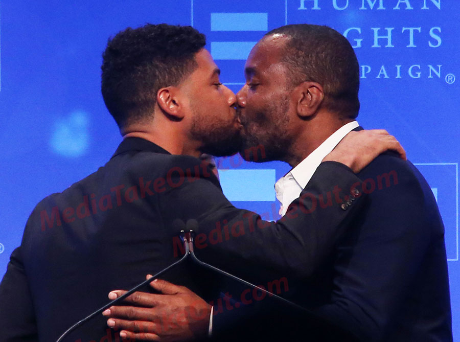 Smollett kissing Lee Daniels