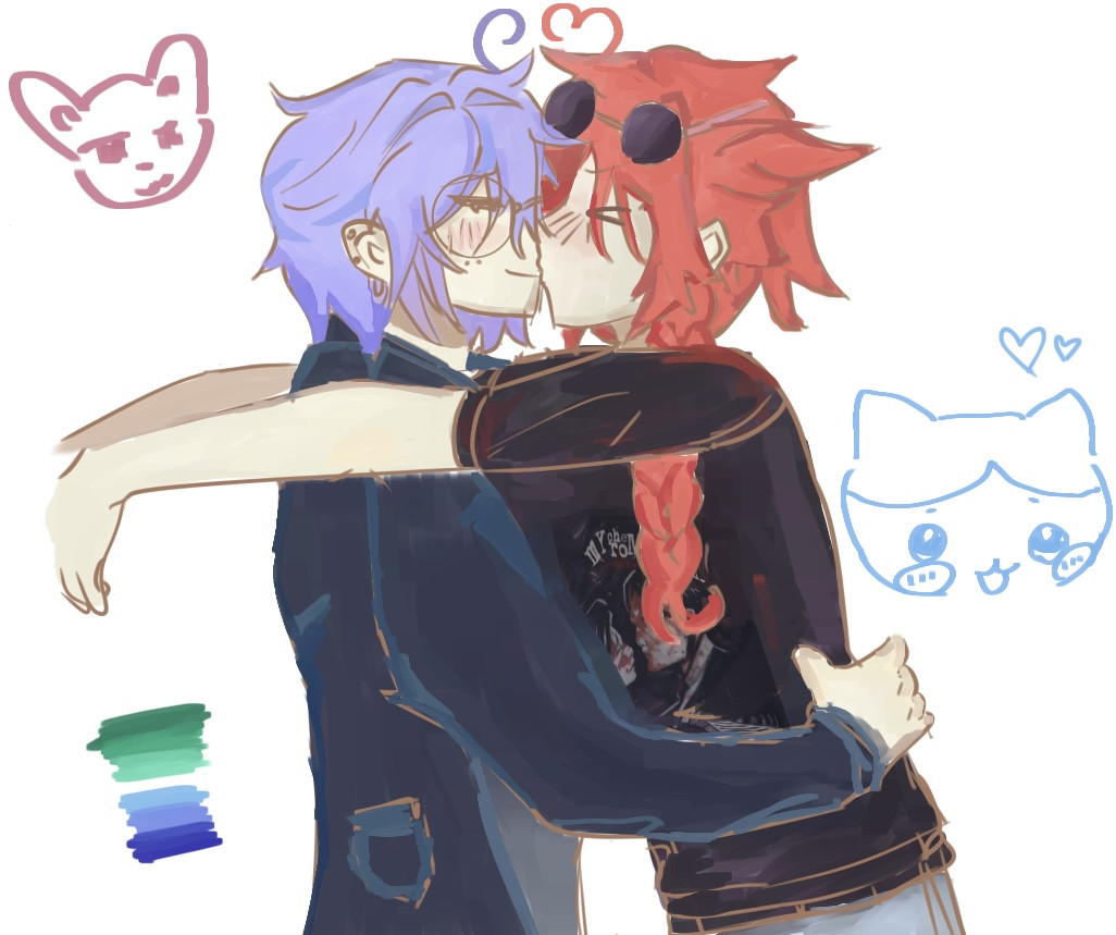 by me wait lx kinda looks like amity blight in this art also mcr sneak on vein's shirt 👀