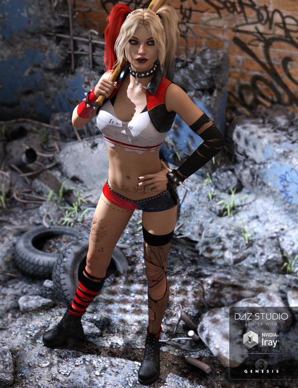 Traced Outfit for Genesis 3 Female(s) Traced Outfit for Genesis 3 Female(s)