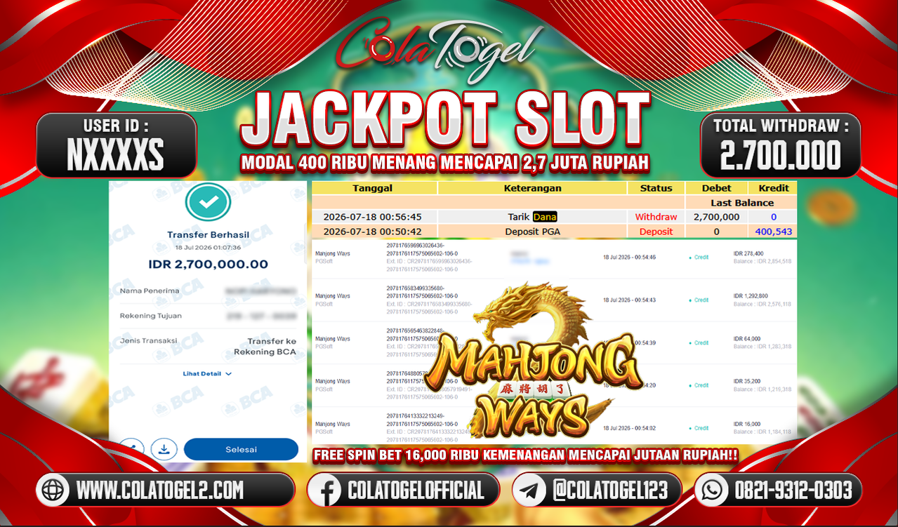 JACKPOT SLOT GACOR!!