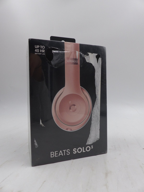 BEATS BY DRE SOLO 3 MX442LL/A ROSEGOLD WIRELESS NOISE CANCELLING HEADPHONES BEATS BY DRE SOLO 3 MX442LL/A ROSEGOLD WIRELESS NOISE CANCELLING HEADPHONES