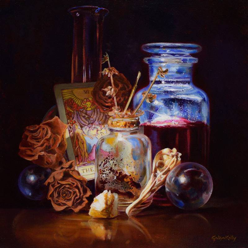 Gatya-Kelly-Alchemy-Illumination-30-5x30-5cm-oil-on-linen-2016