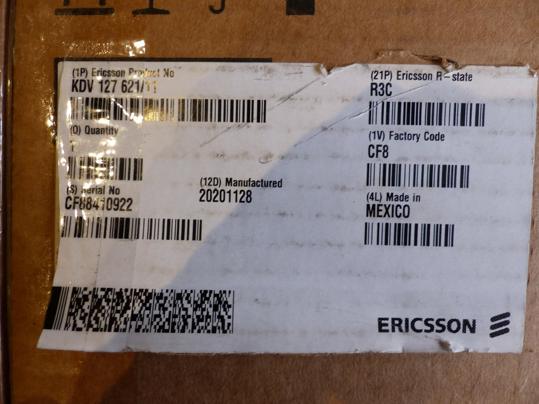 ERICSSON KDV 127 621/11 BASEBAND 6630