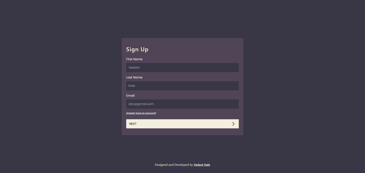 signup