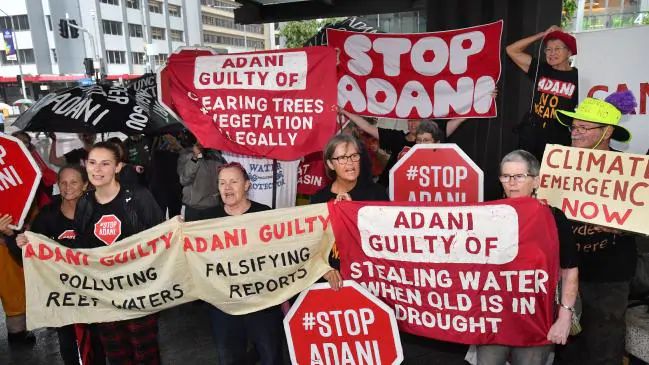 Evil Greenies terrorizing Australia Adani8f