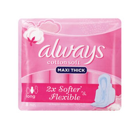 Always Maxi Cotton Soft Long 8s