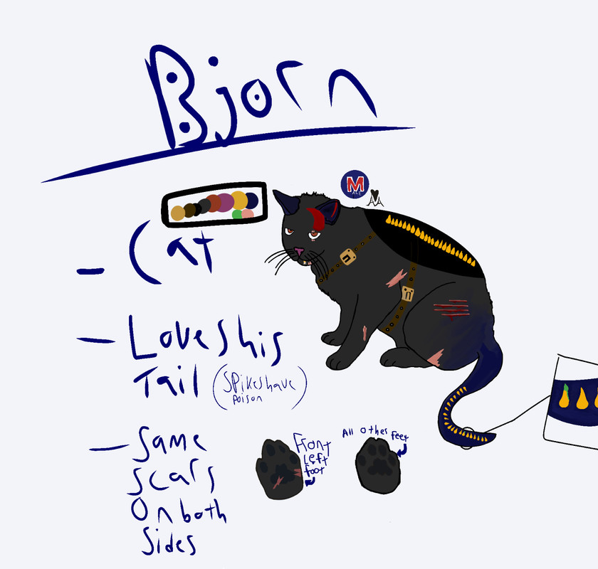 Semi-ref sheet for Howling to the Moon (credits to The Hollow Cliff/ Howling on the cliff)