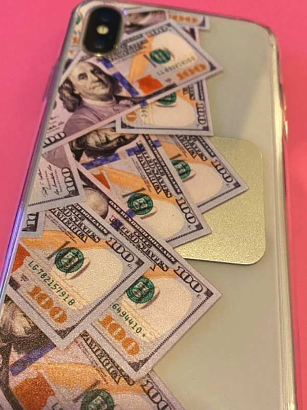 Money 100 Bills iPhone X iPhone XS Max Clear Phone Case | The Urban Flair