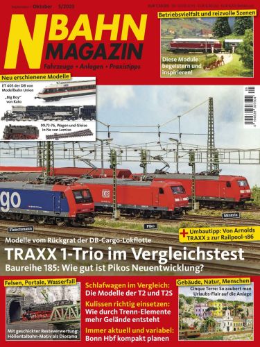 Cover: N-Bahn Magazin Fahrzeuge, Anlagen, Praxistipps No 05 2023