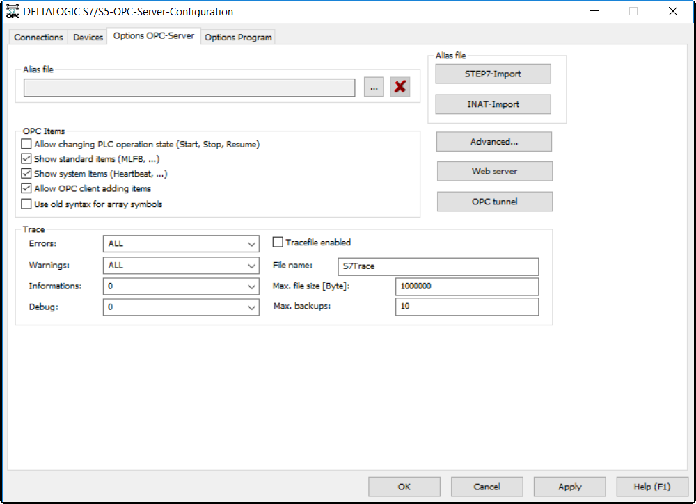 Deltalogic S7/S5 OPCServer Deltalogic S7/S5 OPCServer
