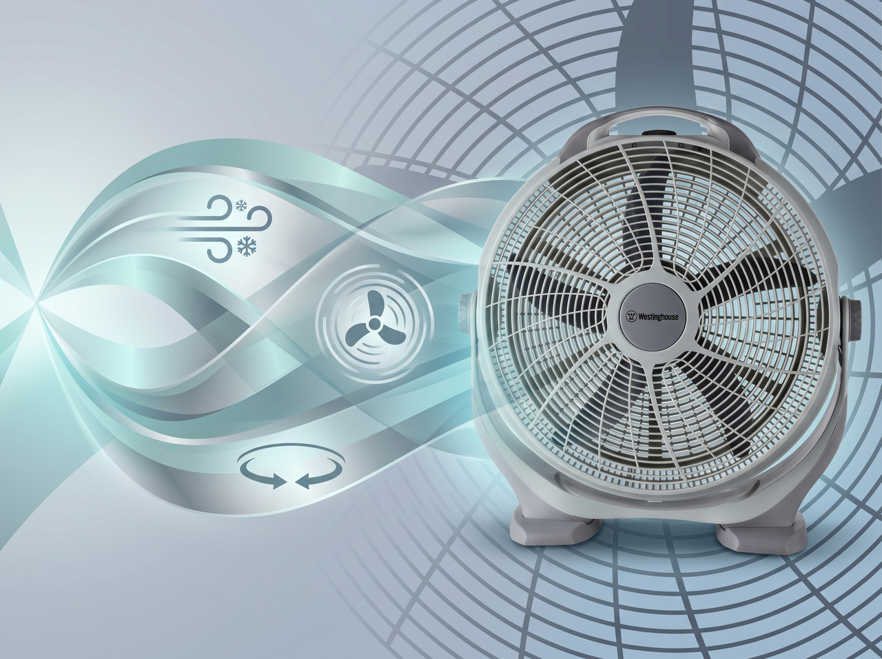 Ventilador Turbo Circular Westinghouse - Vista de ángulo ajustado