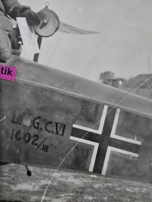 Foto Portrait 1.WK Jagdflieger Jasta Staffelwappen Kennung Flugzeug Flieger TOP (3)