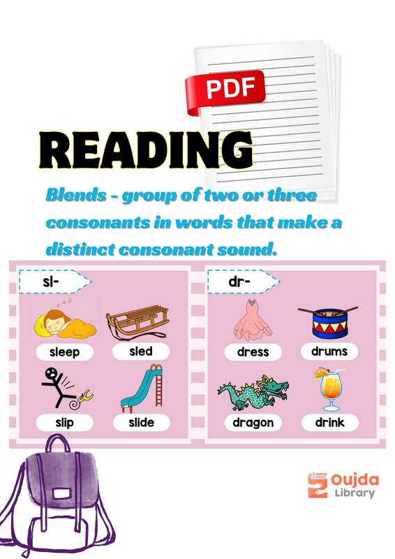 Download Blends - group of two or three consonants in words that make a distinct consonant sound. PDF or Ebook ePub For Free with | Oujda Library
