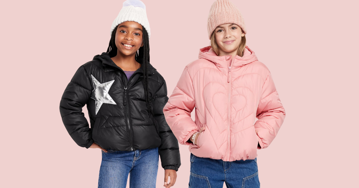 Girls’ Water-Resistant Puffer Jacket: Only .97 at Old Navy! Girls’ Water-Resistant Puffer Jacket: Only .97 at Old Navy!