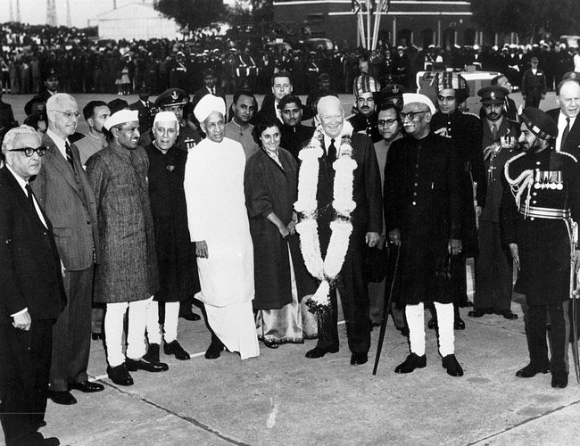 Dwight D.Eisenhower during his visit to India