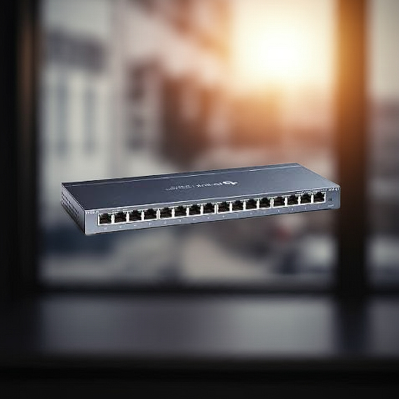 Switch TP-Link TL-SG116 com 16 portas Gigabit
