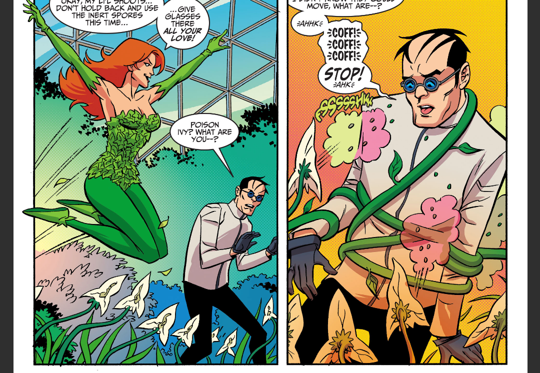 more of hugo with a combover but he's also getting bondaged by poison ivy so i guess that's okay