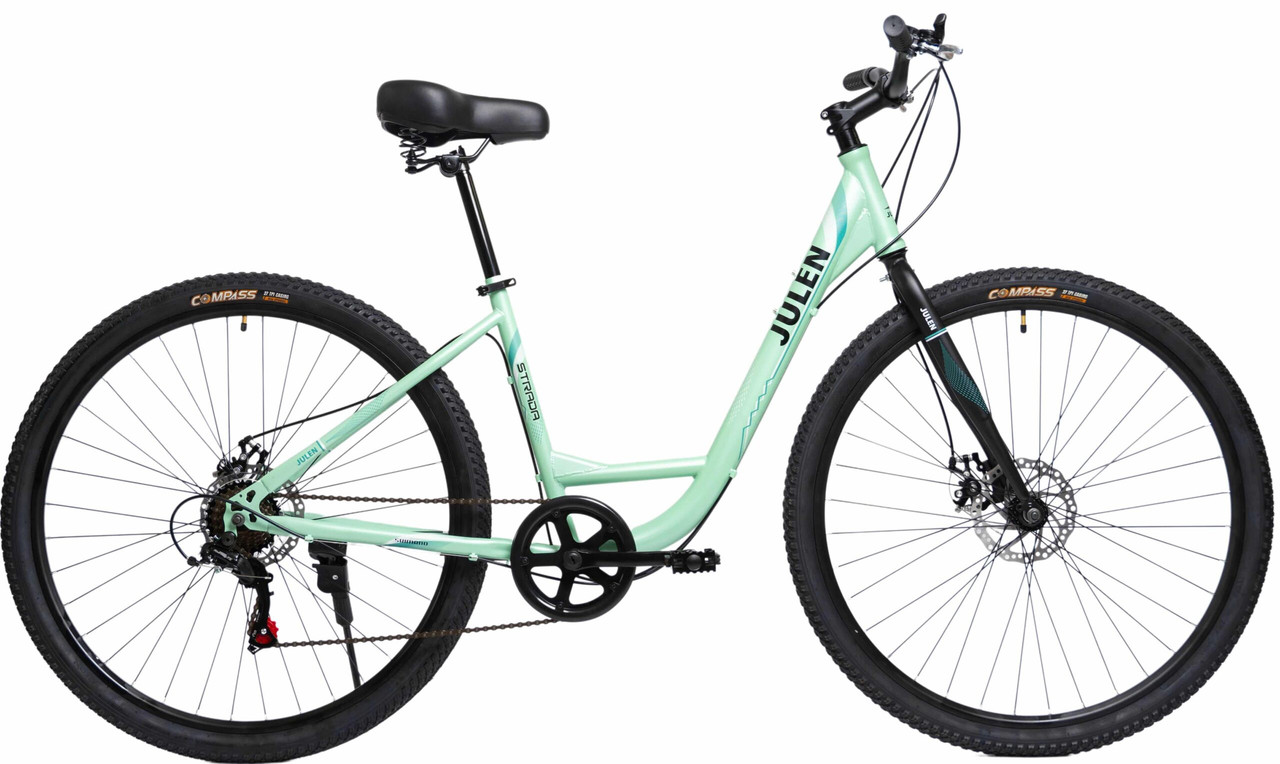Bicicleta de paseo Julen Strada Disc de 29 pulgadas en color verde mate.