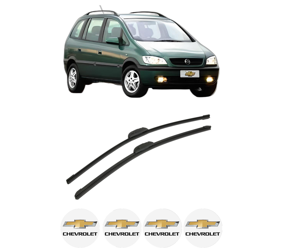 Set stergatoare auto CHEVROLET ZAFIRA (F75) din 2001-2012, pentru parbriz auto, 2 bucati, Bosch Aerotwin Retrofit, din cauciuc siliconat rezistent, 4 Stickere Auto CHEVROLET
