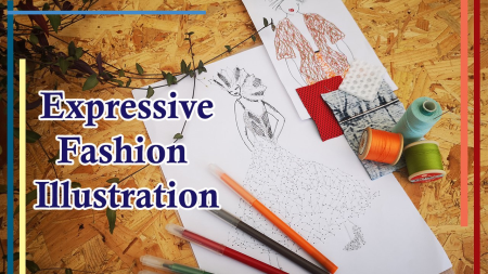 Expressive Fashion Illustration   Create Exciting Fashion Drawings with Fabric, Paper and Stitch!