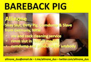Cumdump and bareback bitch Allinone from Germany Düsseldorf(3)