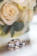 Classic wedding band collection showing traditional gold rings