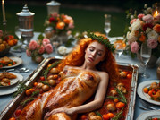 Garden wedding wom served Redhair 1 54