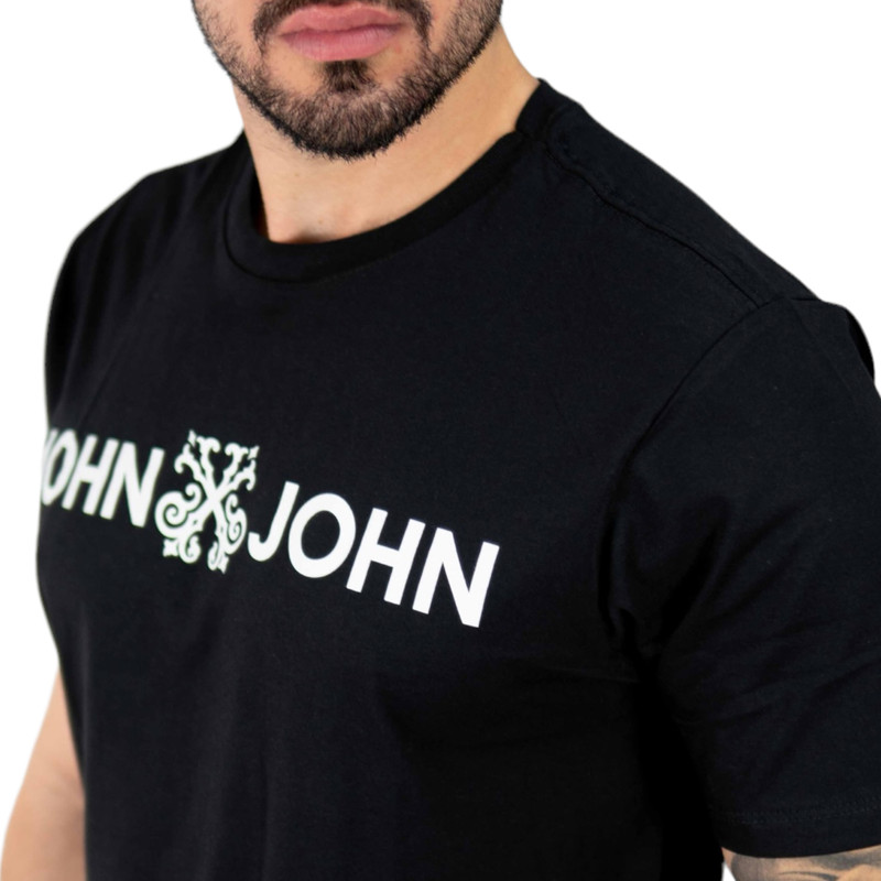 Camiseta John John Contor Preta - Outlet360