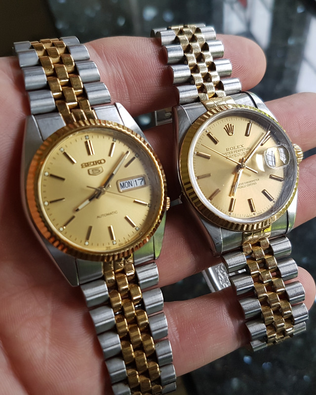 Seiko 5 and Rolex date just | UK Watch Forum