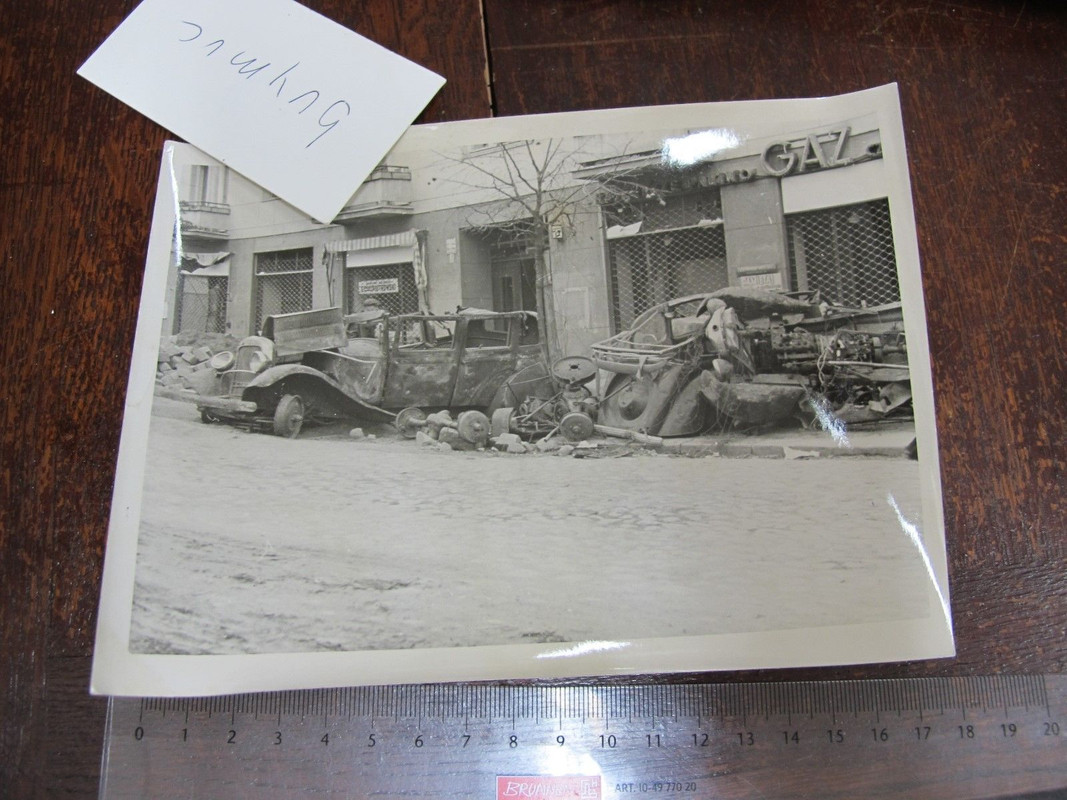 LARGE FOTO Polska Zerstörung in Warschau