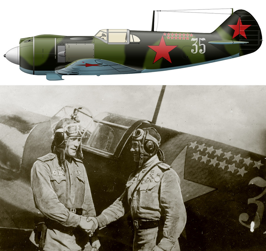 Lavochkin-La-5-40GvIAP-Silver-35-with-HSU's-DP-Nazarenko-Caucasian-front-1943-0A