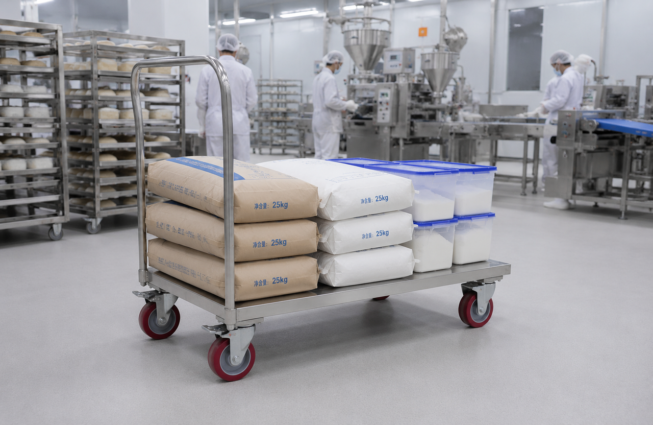Food production stainless steel caster wheels