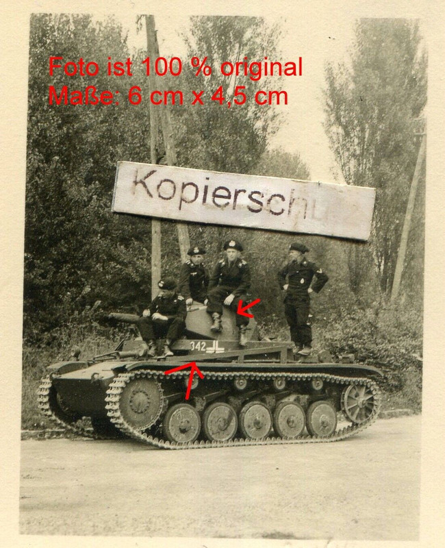 Frankreich , Panzer Regiment 7 , Panzer Besatzung , Wappen Büffel und Nummer 342