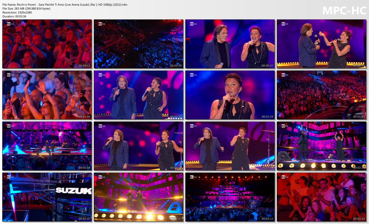 Ricchi e Poveri - Sara Perché Ti Amo (Live Arena Suzuki) (Rai 1 HD 1080p) [2022]