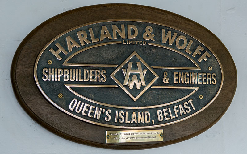 Conception plaque de construction Harland & Wolff, Belfast (Titanic) 005