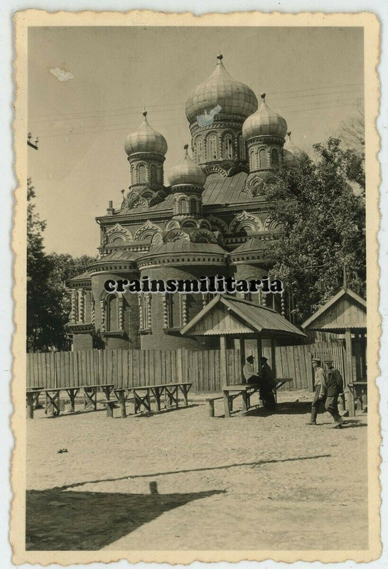 Orig. Foto Bevölkerung bei orthodoxe Kirche Kathedrale in Russland