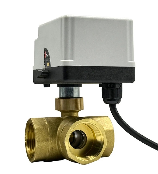 Моторизованный шаровой кран с ручной блокировкой