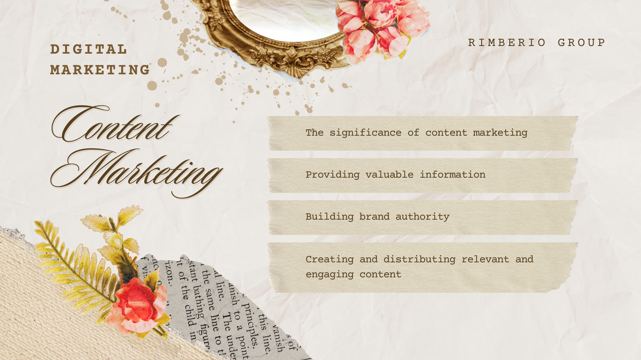 Black Beige Vintage Scrapbook Digital Marketing Presentation