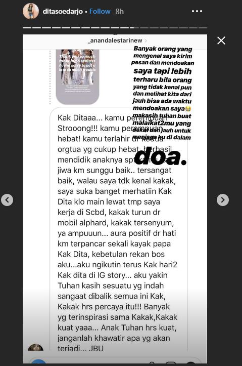 Insta story Dita