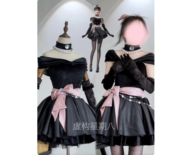 รูปภาพสินค้า 【Pre-Order】ชุดเดรสดำ