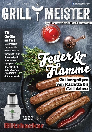 Cover: Haus und Garten Test Magazin Grill Meister No 01 2023