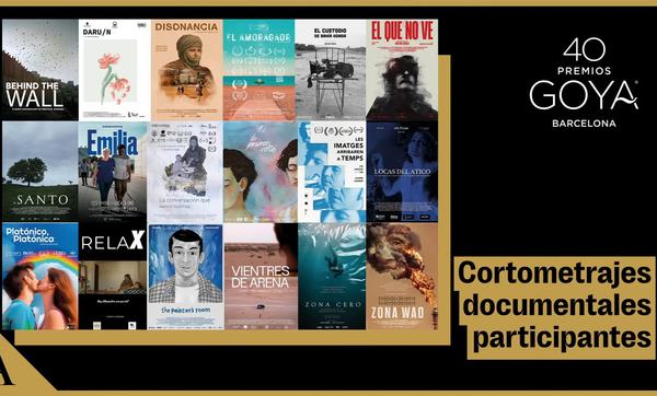 SHORT LIST PREMIOS GOYA CORTOMETRAJE DOCUMENTAL 2026 SHORT LIST PREMIOS GOYA CORTOMETRAJE DOCUMENTAL 2026