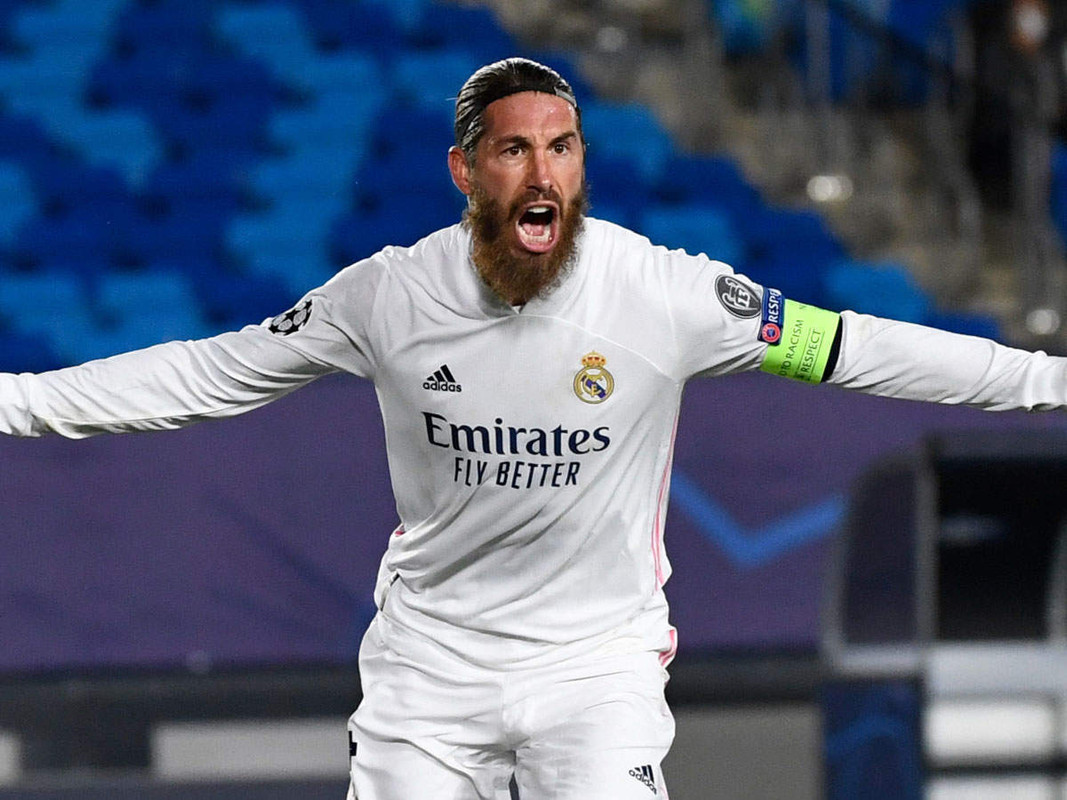 Ramos Celebrating after scoring