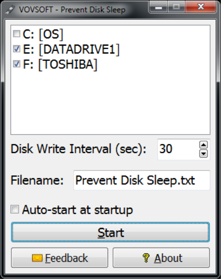 Prevent Disk Sleep 2.7