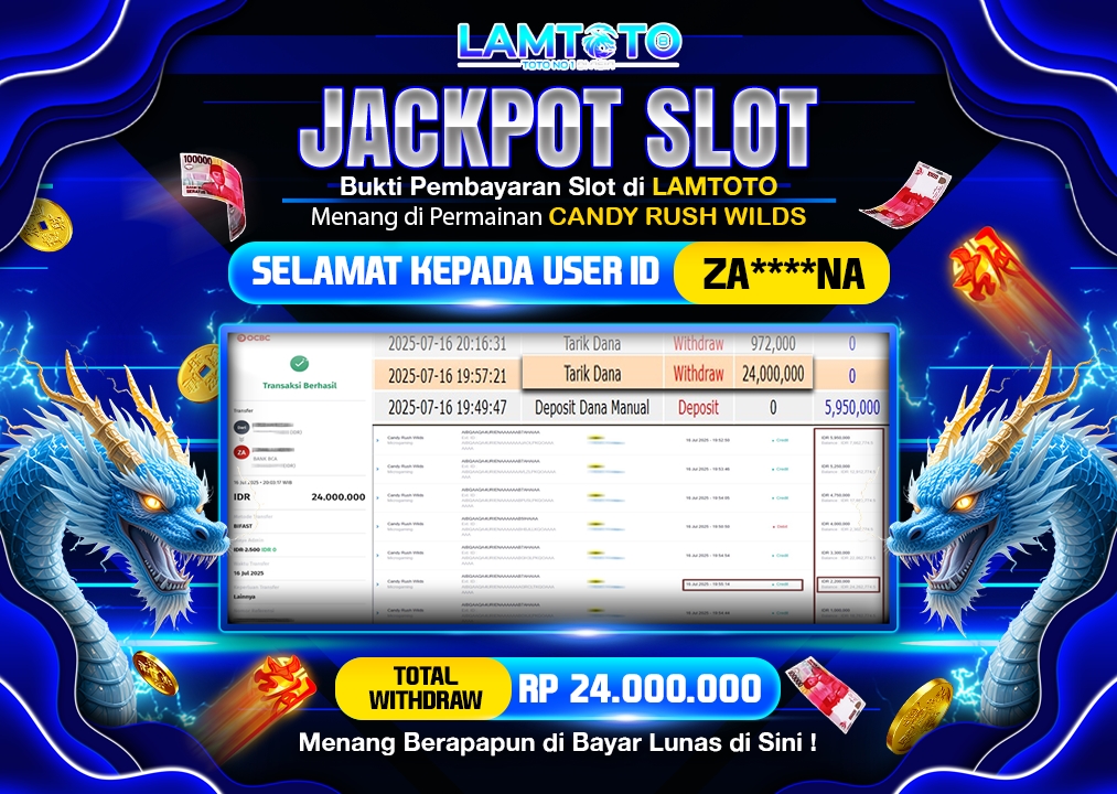 BUKTI JACKPOT LUNAS LAMTOTO