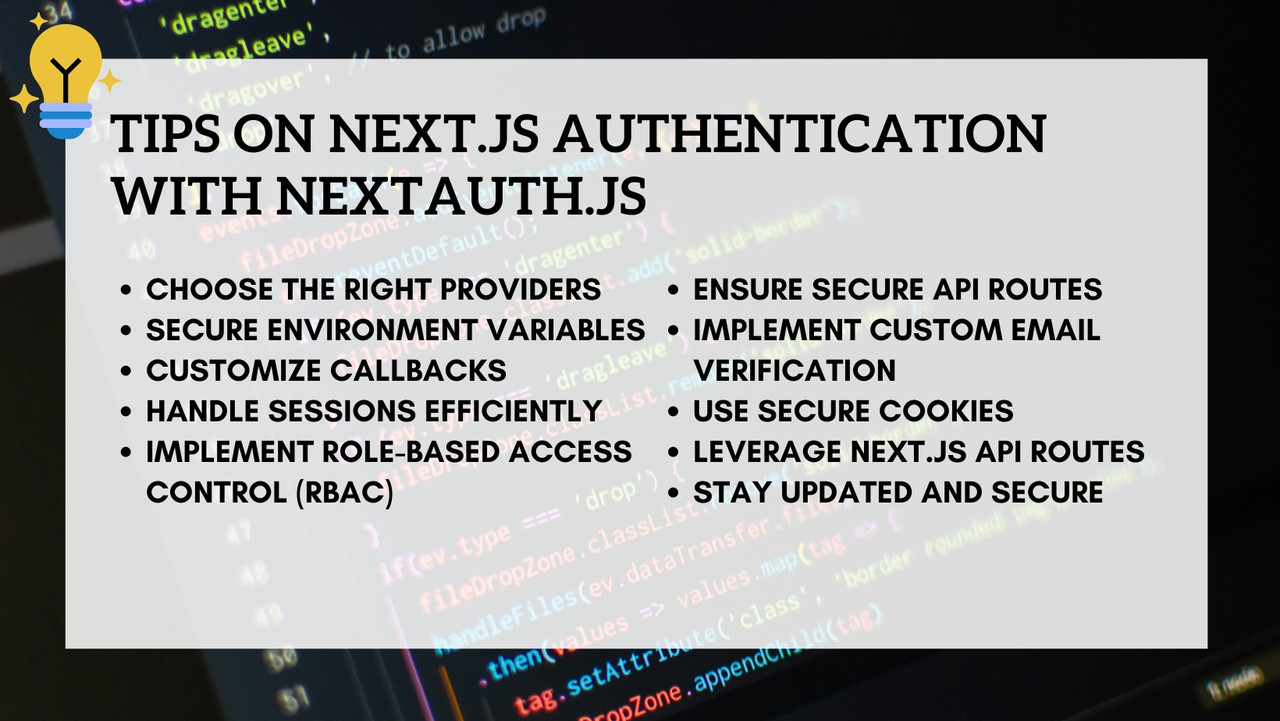 Tips on NextAuth.js