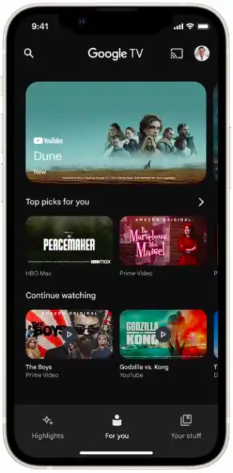 App de Google TV ahora está disponible en iOS, reemplaza a Play Movies & TV