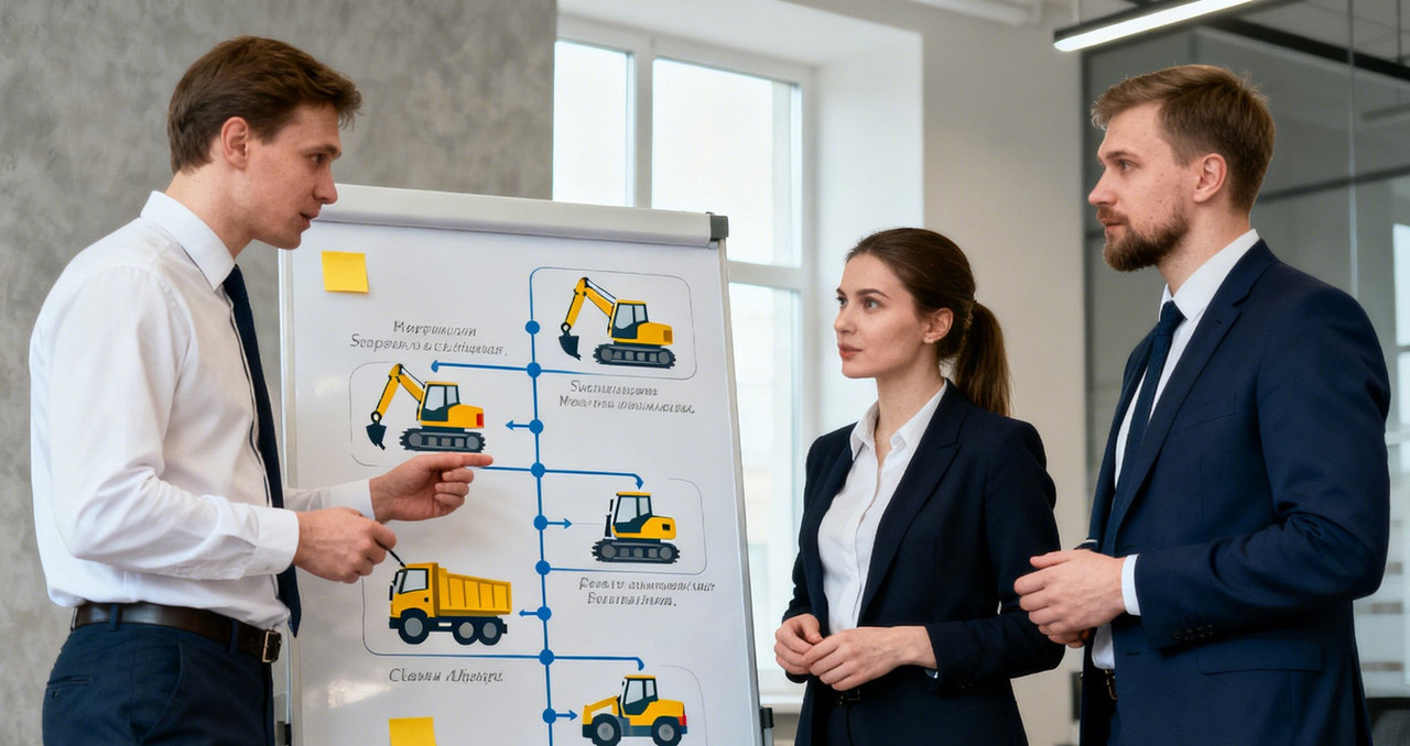 Командное планирование стратегии привлечения клиентов на ремонт спецтехники